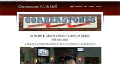 Desktop Screenshot of cornerstonespub.com