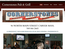 Tablet Screenshot of cornerstonespub.com